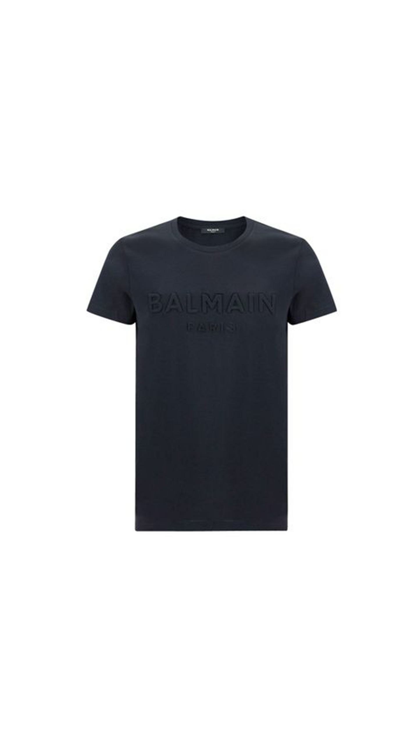Logo Embossed T-Shirt - Black.