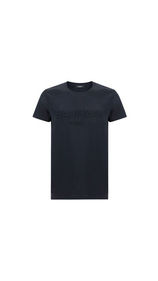 Logo Embossed T-Shirt - Black.