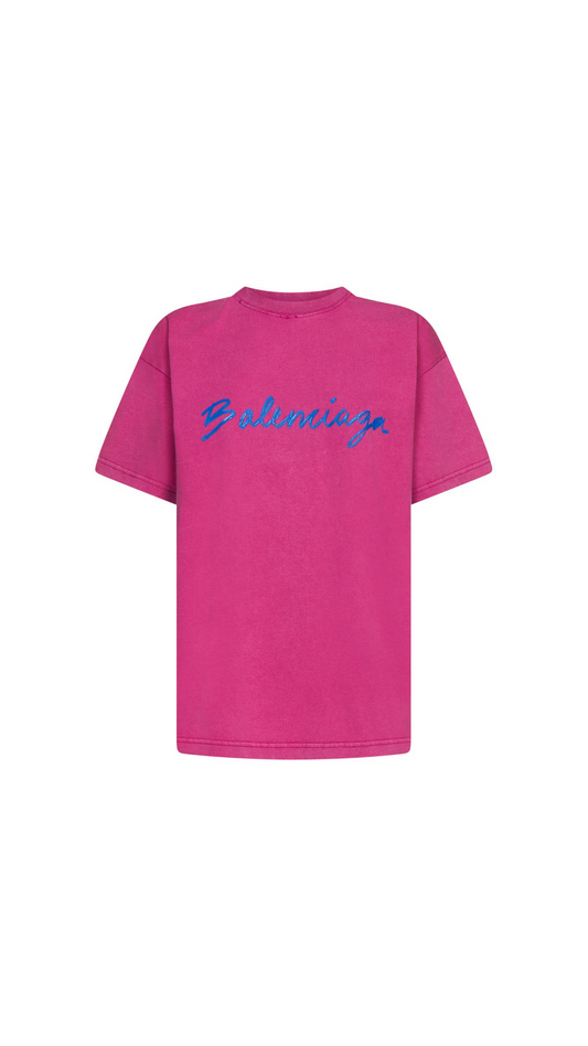 Logo Medium Fit T-Shirt - Pink