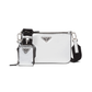 Brushed Leather Shoulder Bag - Silver