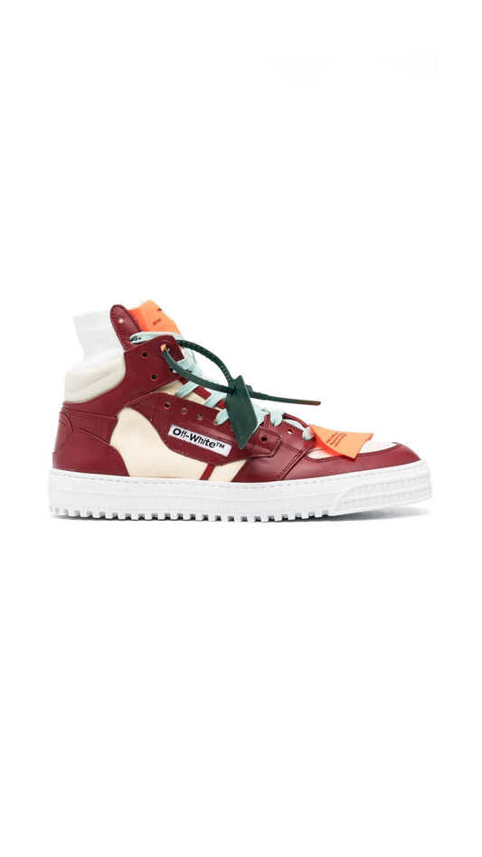 3.0 Off Court Leather - White / Bordeaux
