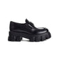 Monolith Brushed Leather Loafers - Black