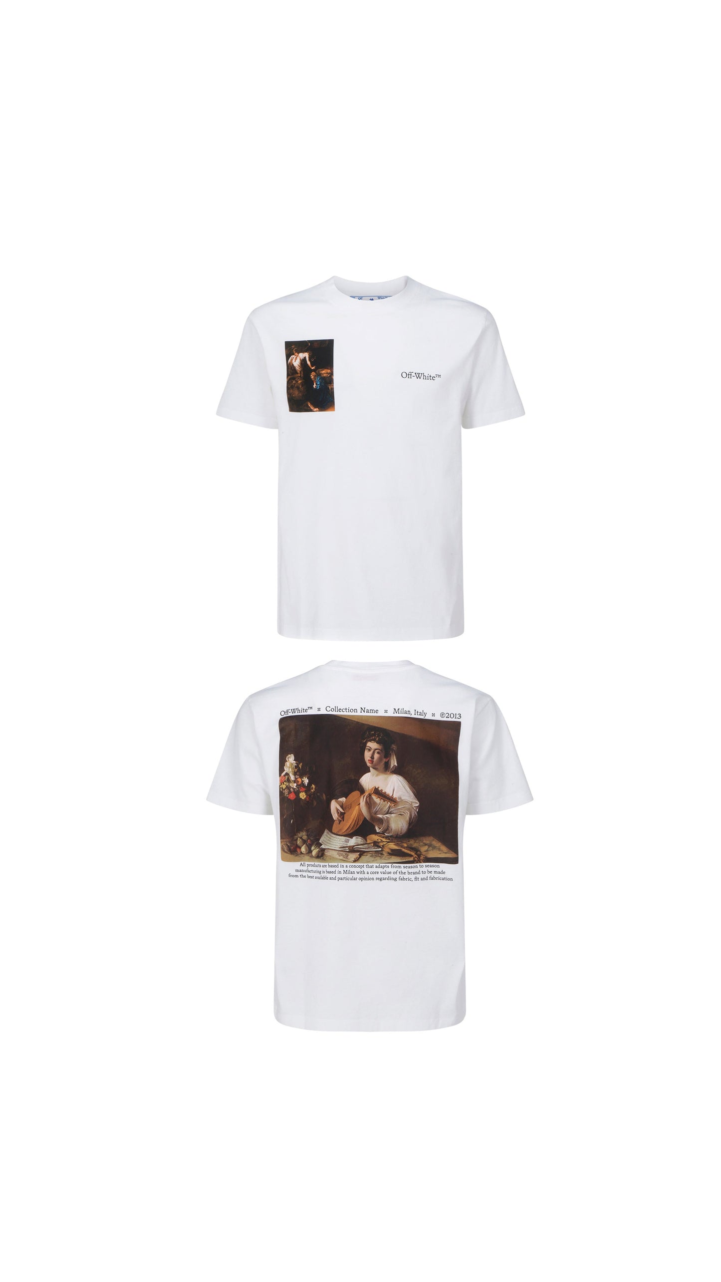 Caravaggio Lute Slim S/S Tee - White