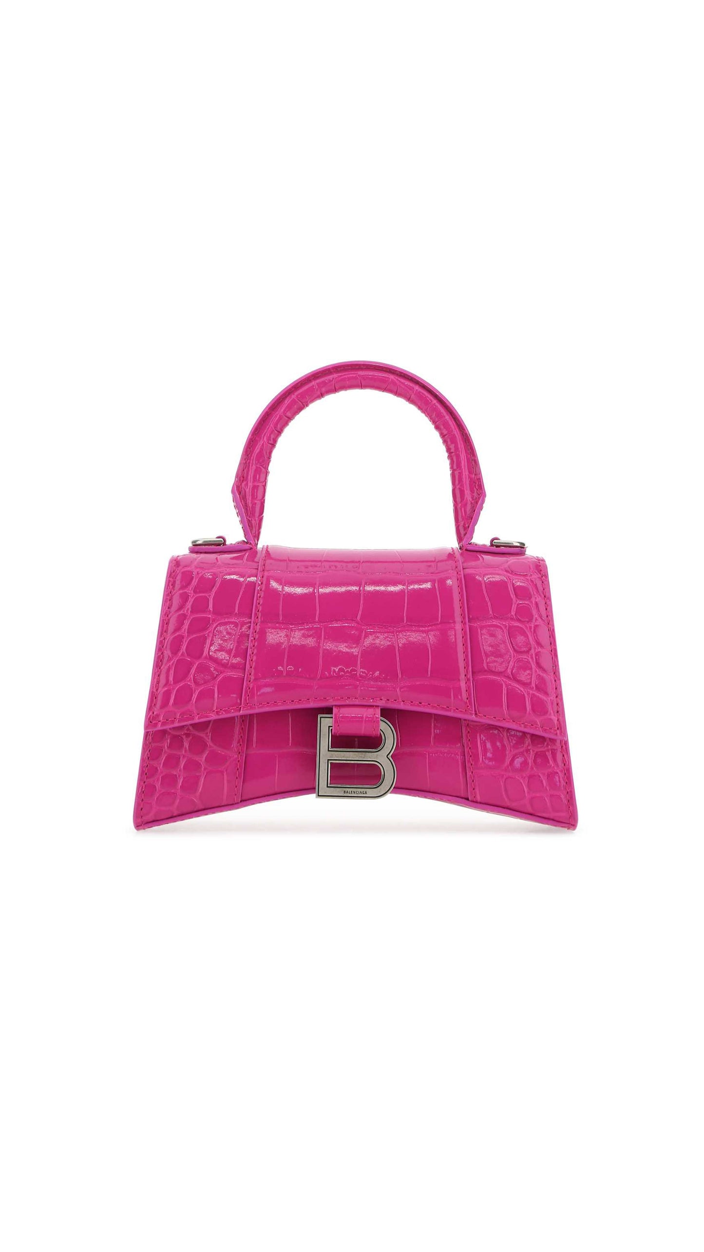 Hourglass XS Handbag - Fuchsia