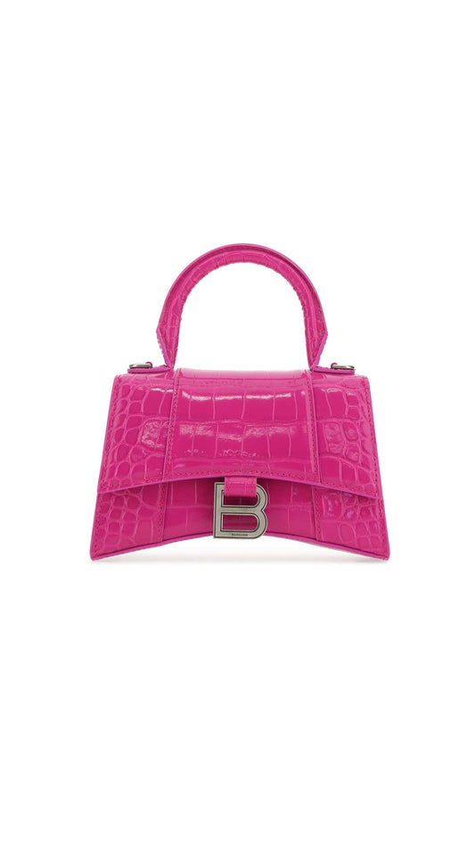 Hourglass XS Handbag - Fuchsia