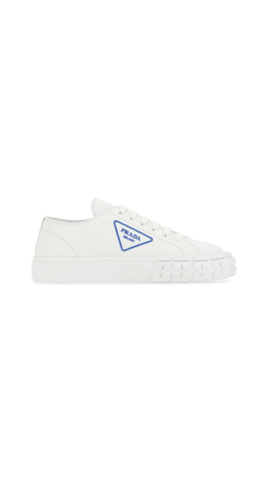 Wheel Gabardine Sneakers - White