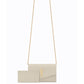Uptown Chain Wallet In Grain De Poudre Embossed Leather - White
