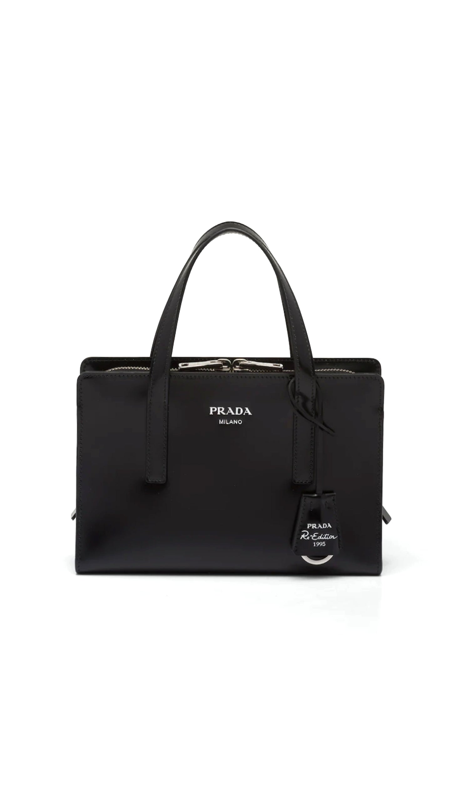 Re-Edition 1995 brushed-leather mini handbag - Black