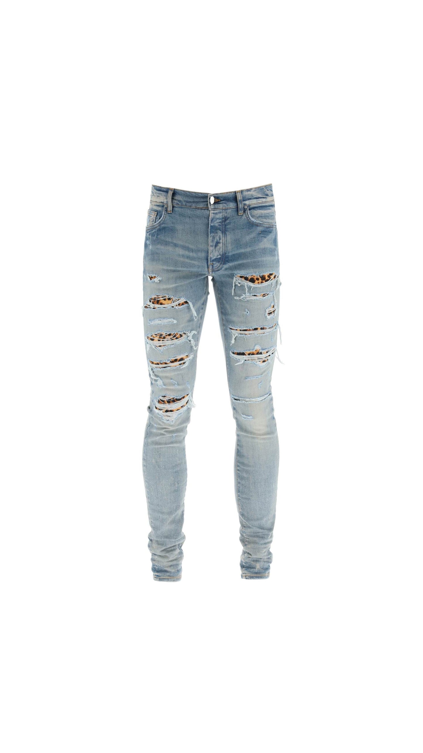 Leopard Thrasher Five-Pocket Jeans