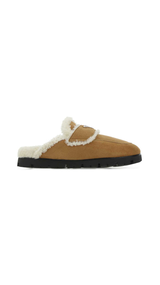 Shearling Sabbots - Cognac