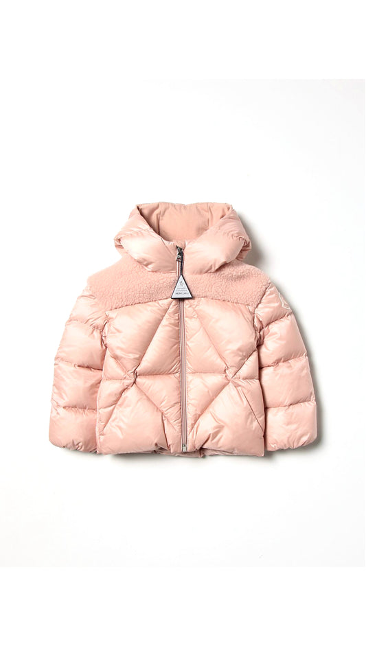 Down Puffer Coat - Pink