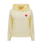 Heart-embroidered Pullover Hoodie