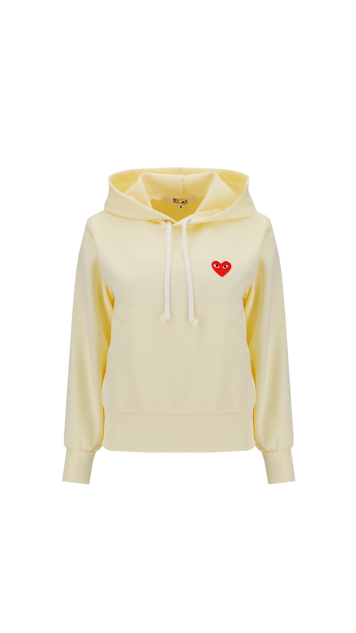Heart-embroidered Pullover Hoodie