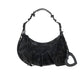 Le Cagole XS Shoulder Bag Crocodile Embossed - Black