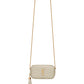 Lou Mini Bag In Quilted Grain De Poudre Embossed Leather - Blanc Vintage