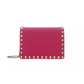 Rockstud Calfskin Chain Pouch - Blossom
