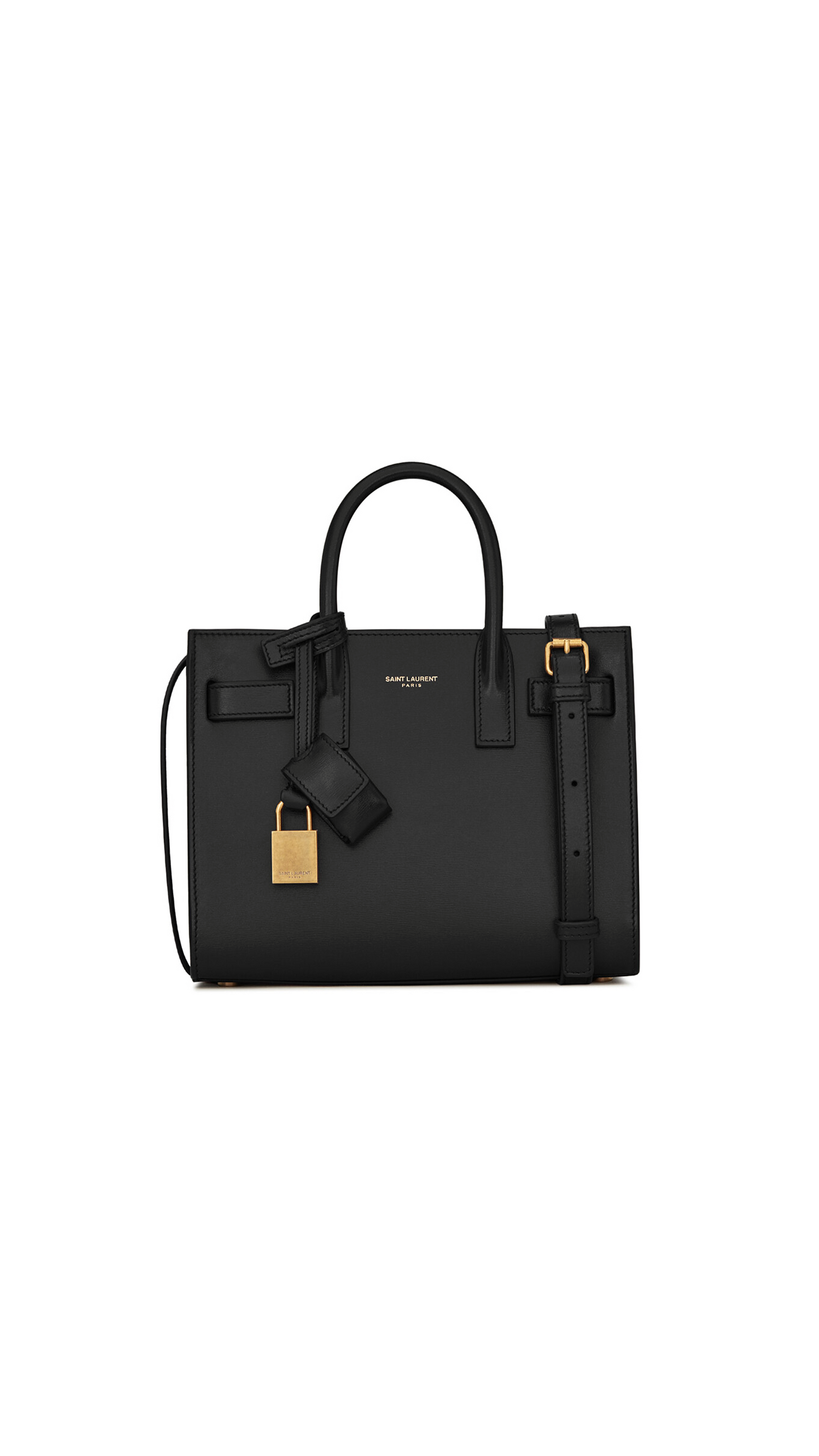 Classic Sac De Jour Nano Bag in Smooth Leather - Black