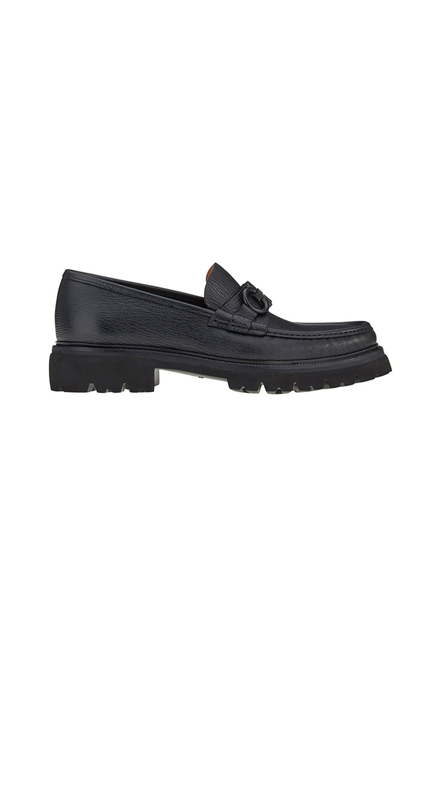 Moccasin With Gancini Ornament - Black
