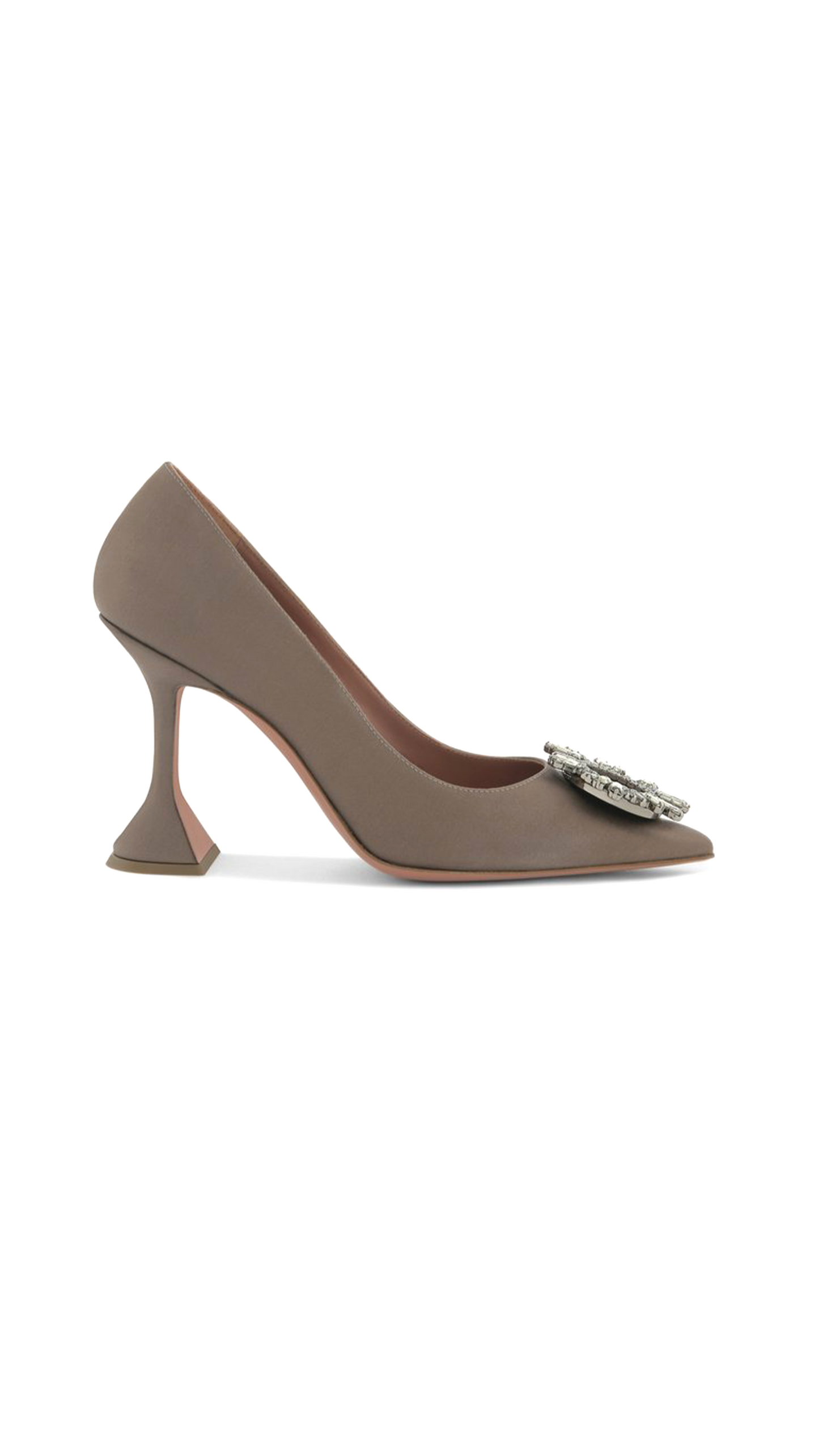 Silk Begum Pumps - Antique