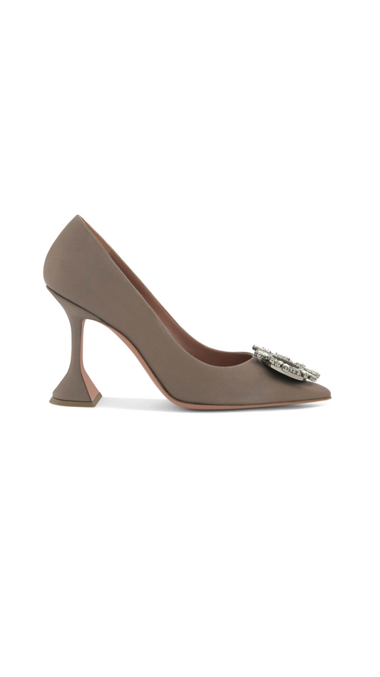 Silk Begum Pumps - Antique