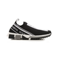 Stretch Jersey Sorrento Sneakers with Logo - Black/White