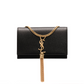 Kate Leather Wallet on a Chain - Black.