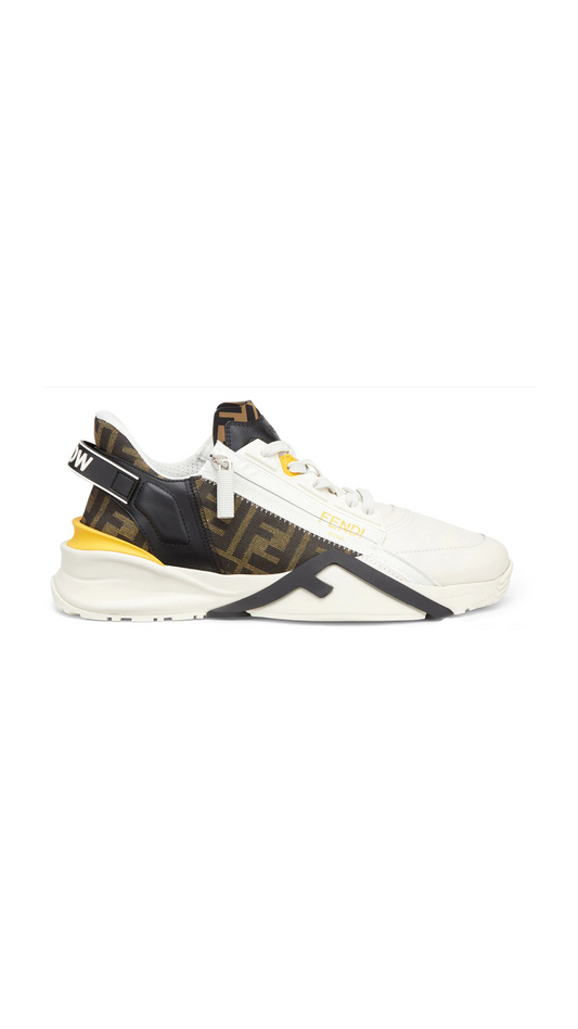 Fendi Flow Sneakers - White / Brown