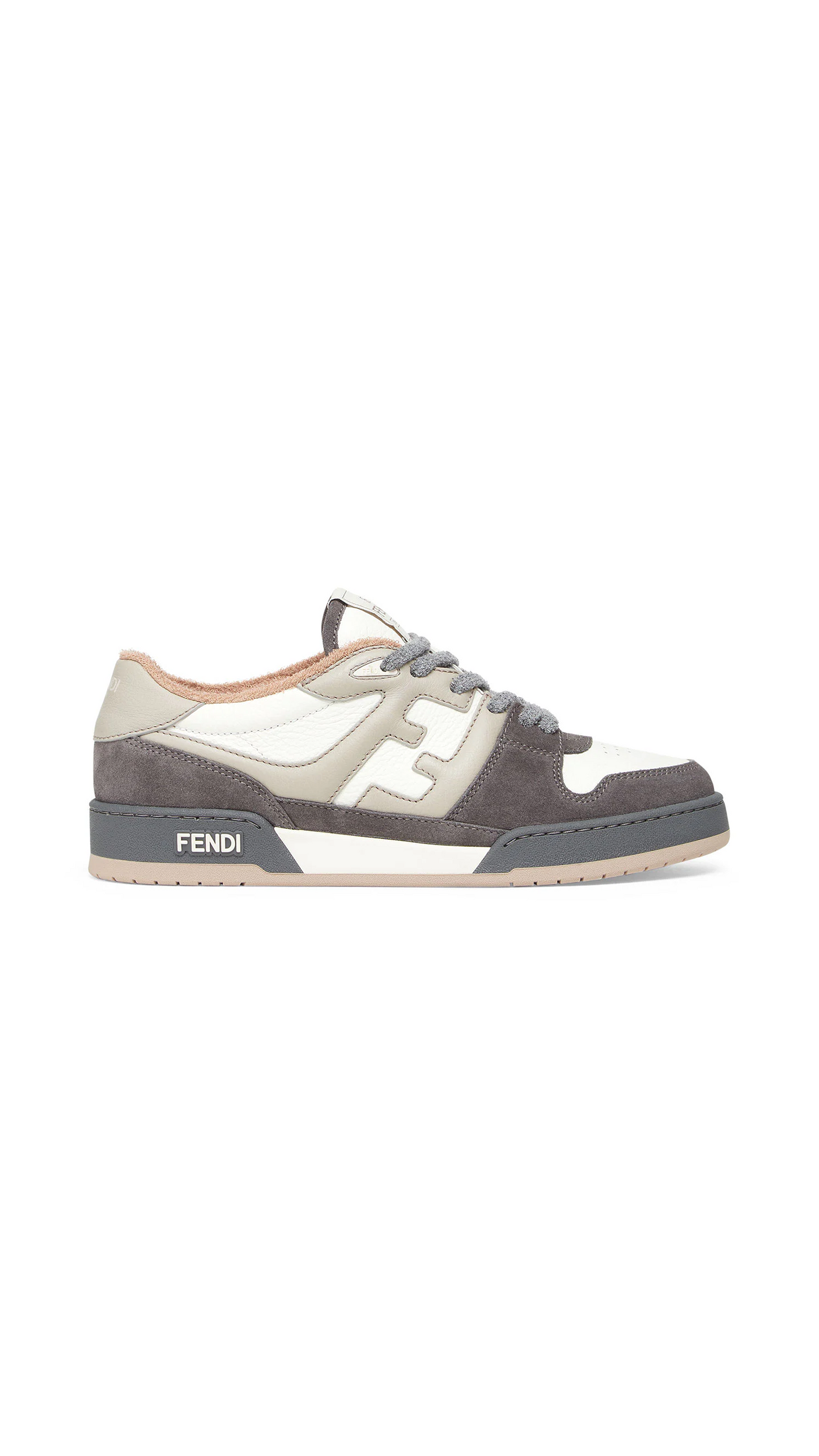 Fendi Match Suede Low-Tops - Grey