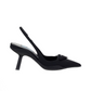 Re-Nylon Slingback Pumps - Black