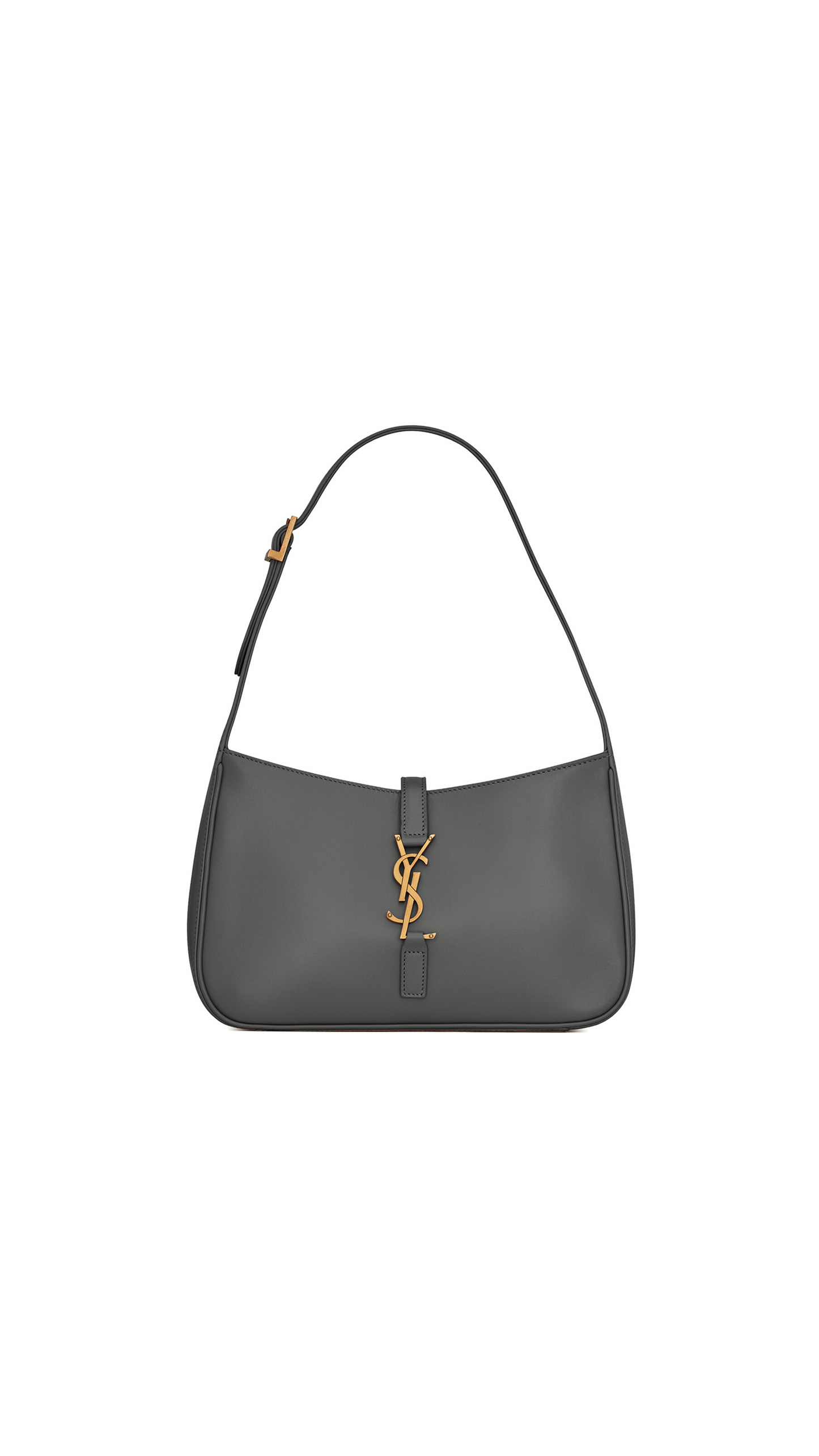 Le 5 À 7 Hobo Bag In Smooth Leather - Storm