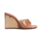 Lupita Glass-Wedge Slide Sandals - Tan