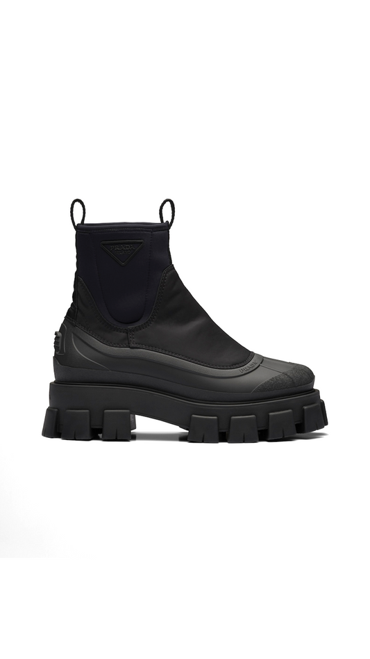 Monolith Re-Nylon Gabardine Boots - Black