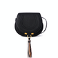 Marcie Small Saddle Bag - Black