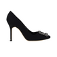 Hangisi 105 Velvet Pumps - Black