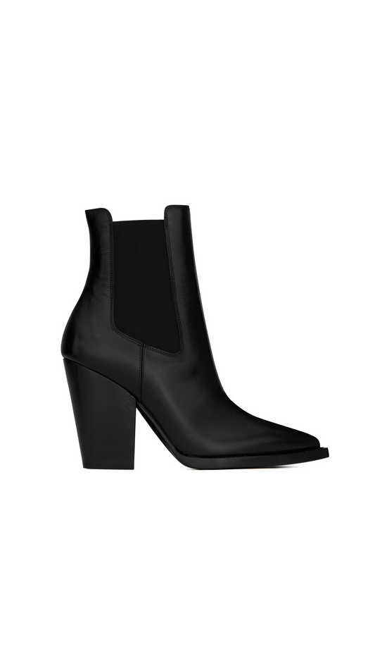 Theo Chelsea Boots in Smooth Leather - Black