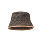 FF Fabric Bucket Hat - Brown