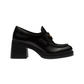 Leather Penny Loafers - Black