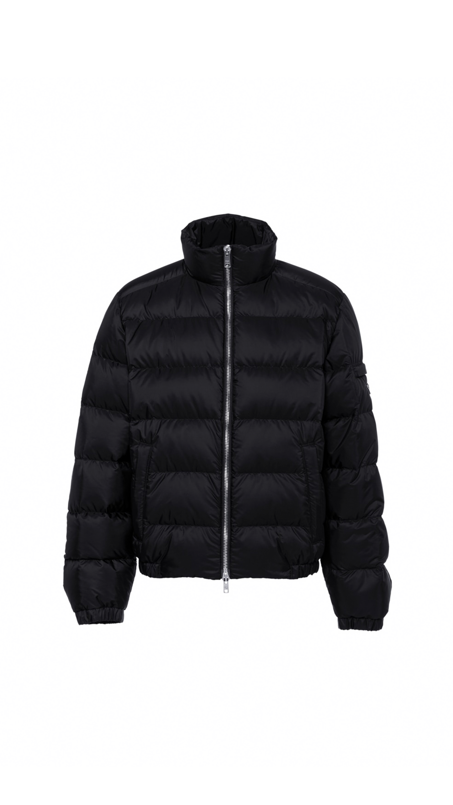 Re-Nylon Short Puffer Jacket - Black