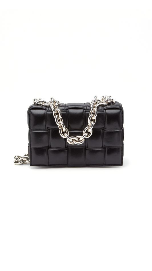Chain Cassette Bag - Black / Silver