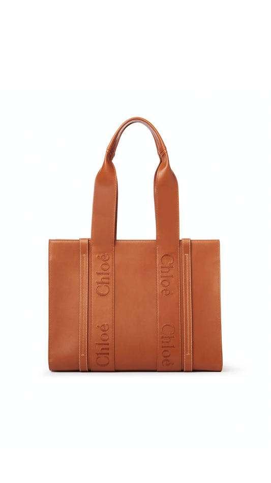 Medium Woody Tote - Caramel.