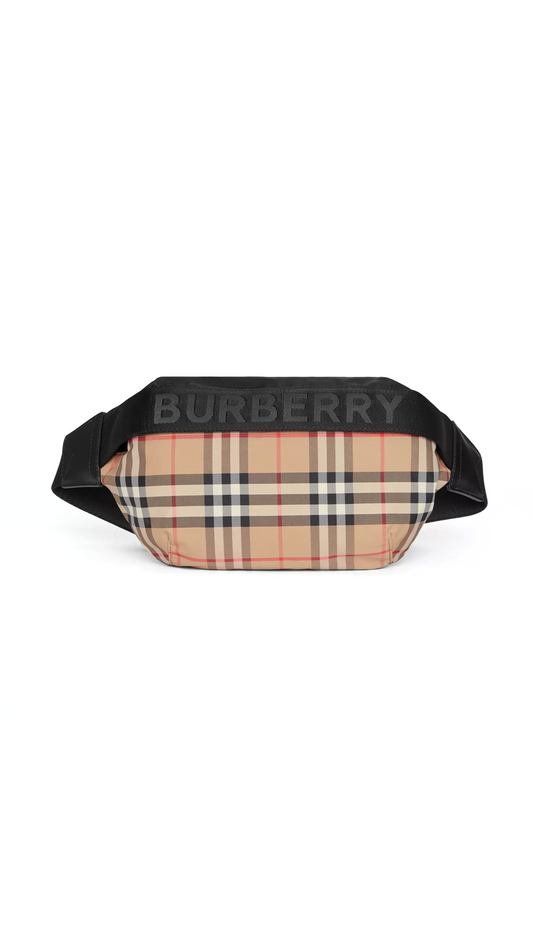 Medium Vintage Check Bum Bag - Archive Beige