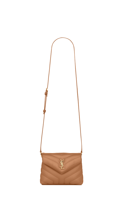 Loulou Toy Strap Bag In Matelasse "Y" Leather - Natural