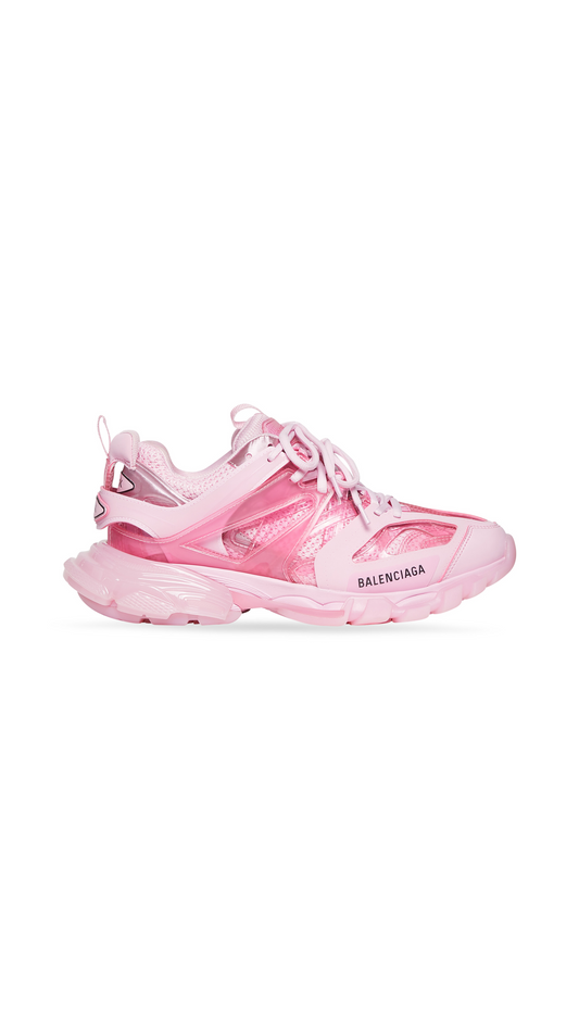 Women's Track Sneaker Clear Sole - Pink