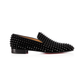 Dandelion Spikes Loafers in Suede - Black