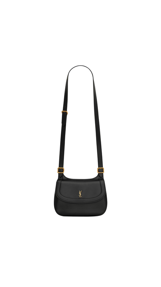 Charlie Medium Shoulder Bag in Smooth Leather - Noir