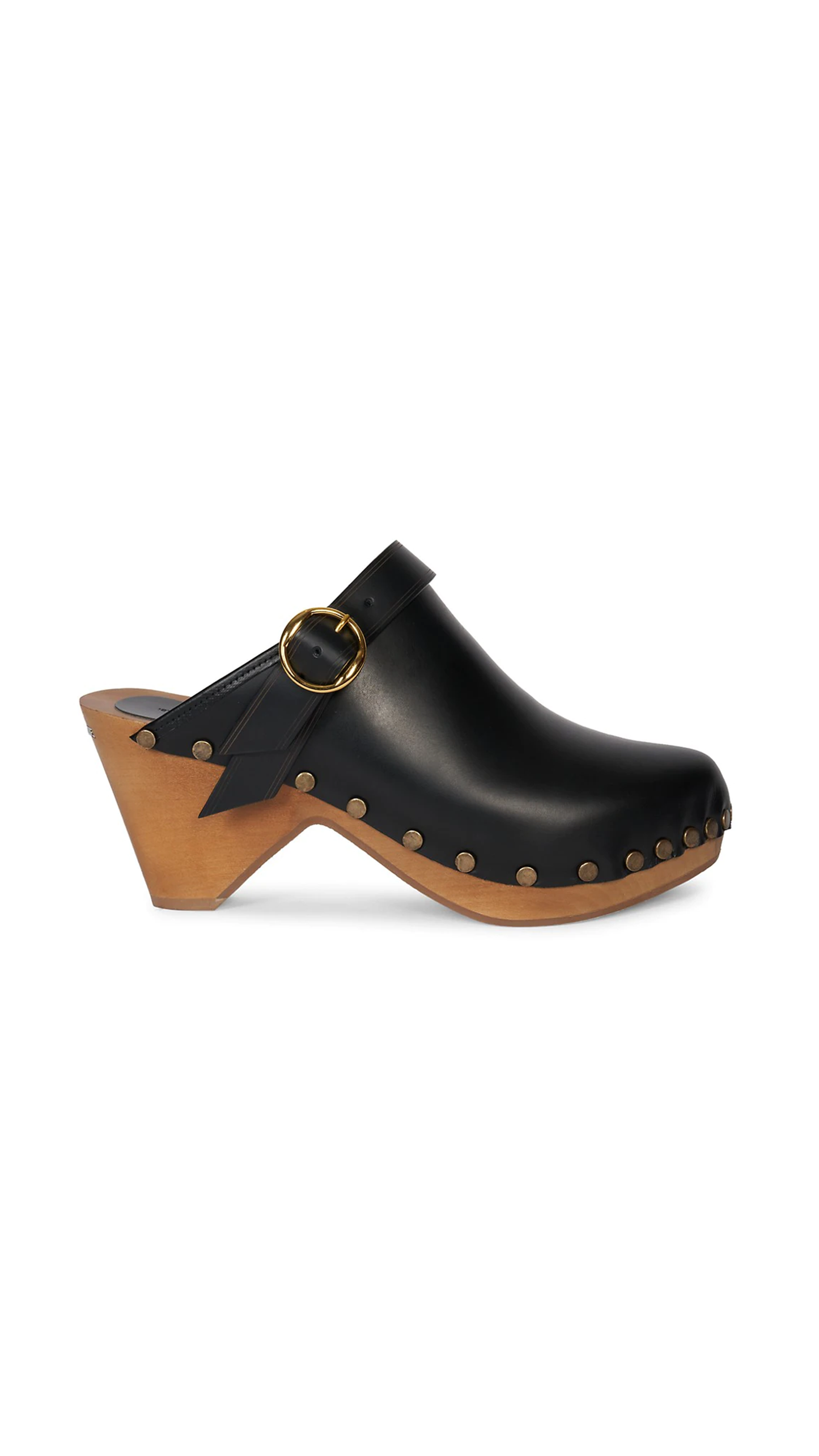 Titya Leather Clogs - Black