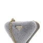 Shearling and Saffiano Leather Mini-pouch - Grey