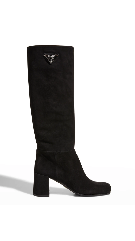 Suede Boots - Black