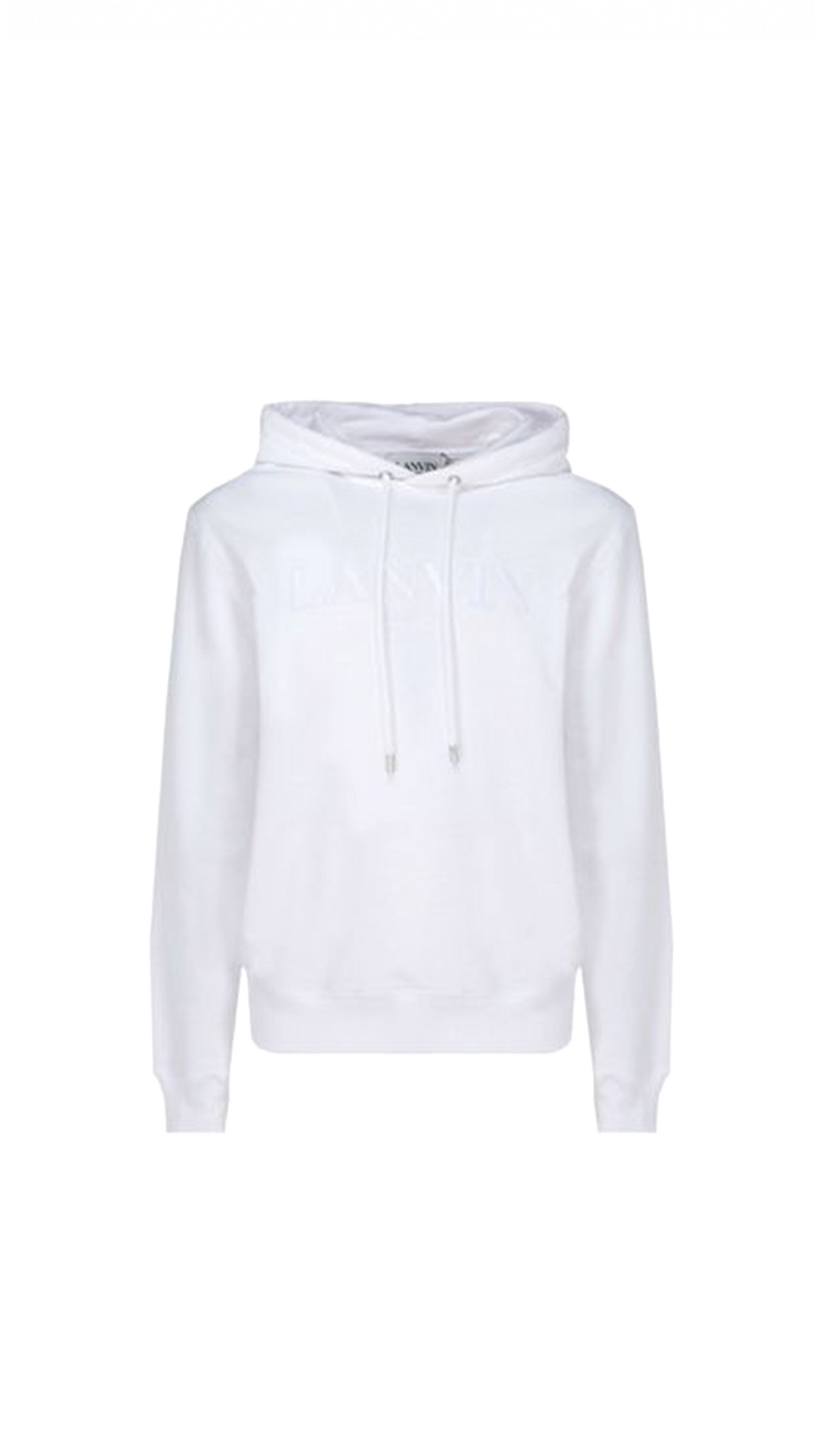 Embroidered Hoodie - White.