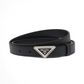 Saffiano Leather Belt - Black